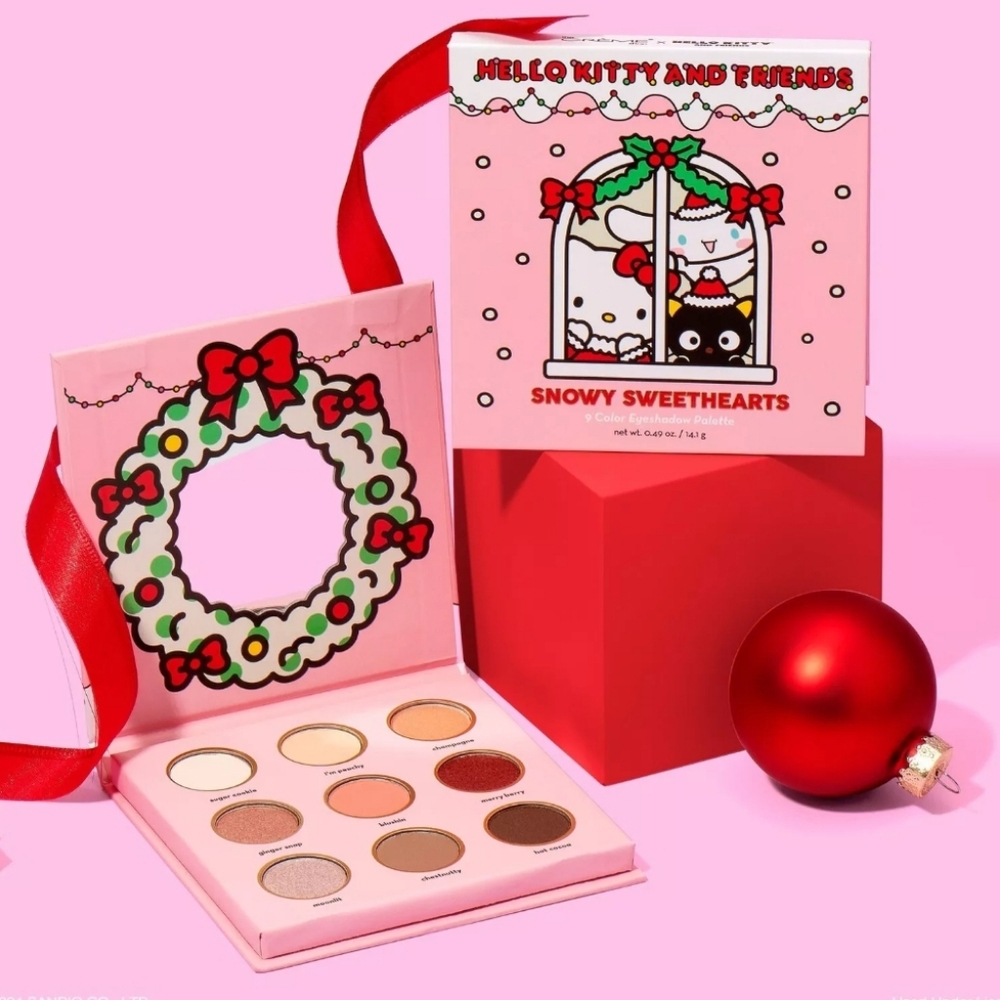 the Creme Shop X Hello Kitty & Friends Snowy Sweethearts 9 Eyeshadow Palette NEW